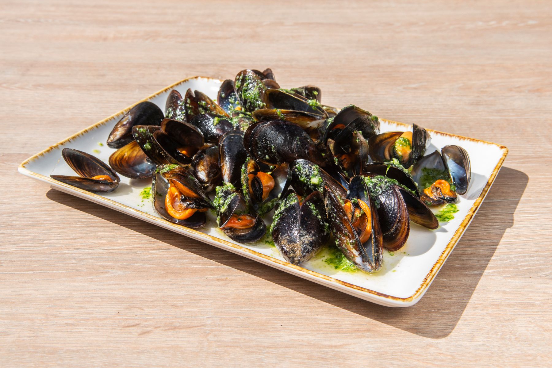 Mejillones en salsa verde